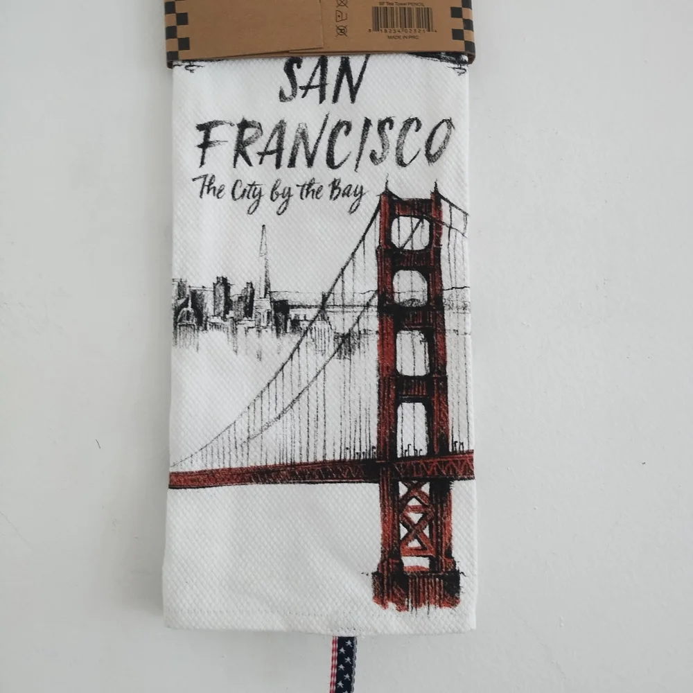 NWT San Francisco Golden Gate Bridge Kitchen Tea Towel